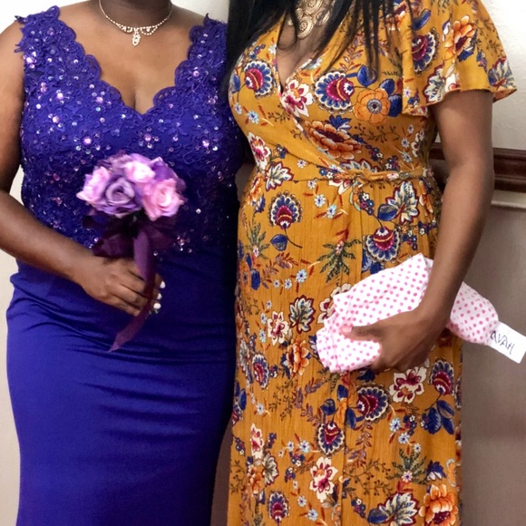 Sheer lace beaded formal evening prom wedding dress - Picture 4 of 8